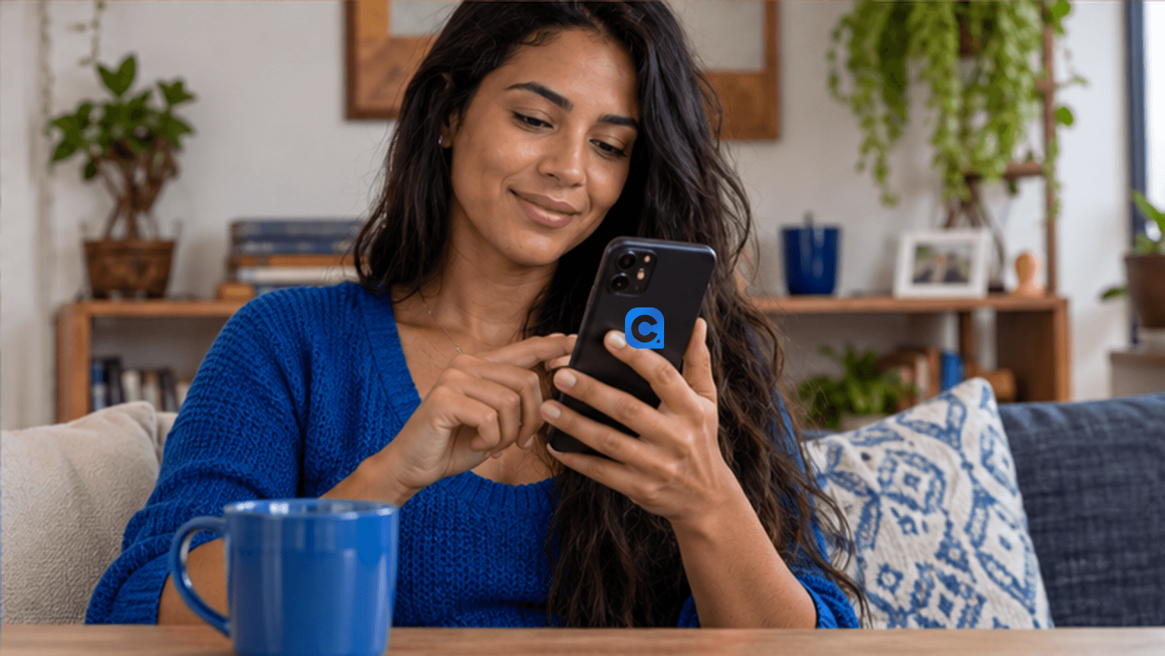 Cliente confirma canal oficial do Banco PAN no celular antes de conversar pelo WhatsApp