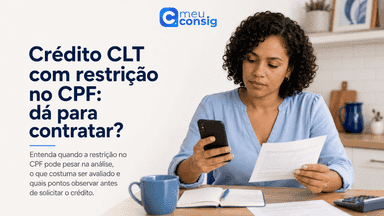 Credito CLT com restrição no cpf