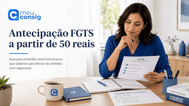Ilustração sobre antecipação fgts a partir de 50 reais: guia para liberar seu dinheiro
