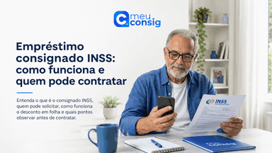 Aposentada consultando uma proposta de empréstimo consignado no aplicativo Meu INSS