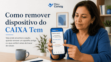 como remover dispositivo do Caixa Tem