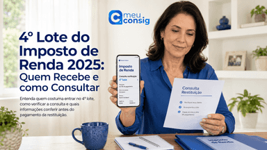Ilustração sobre 4º lote do imposto de renda 2025: quem recebe e como consultar